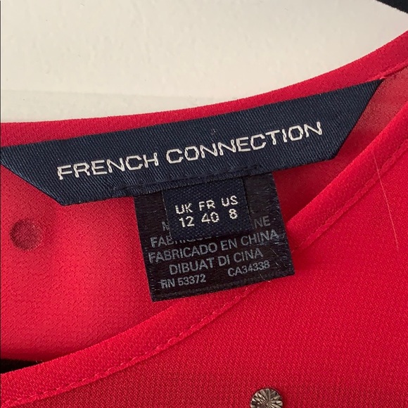 French connection Pinky red blouse - Picture 2 of 4